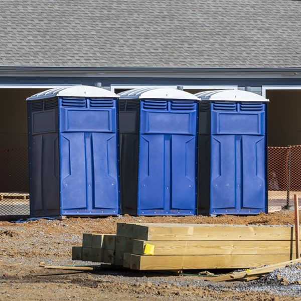 how can i report damages or issues with the portable restrooms during my rental period in Varina IA